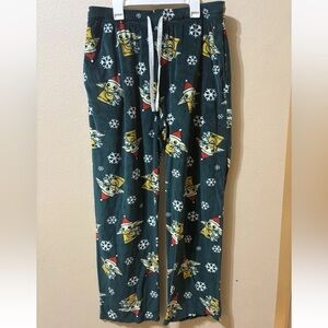 Star Wars Grogu Size L Baby Yoda Mandalorian Christmas Pajama Pants Lounge